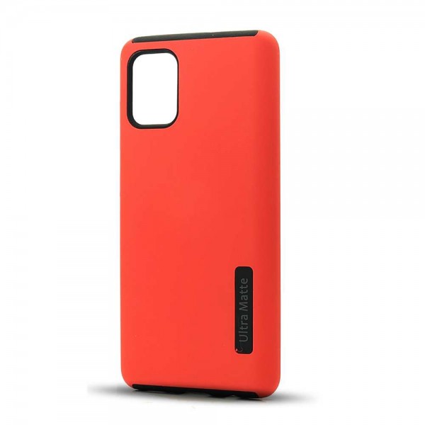 Ultra Matte Armor Hybrid Case for Samsung Galaxy A31 (Red)